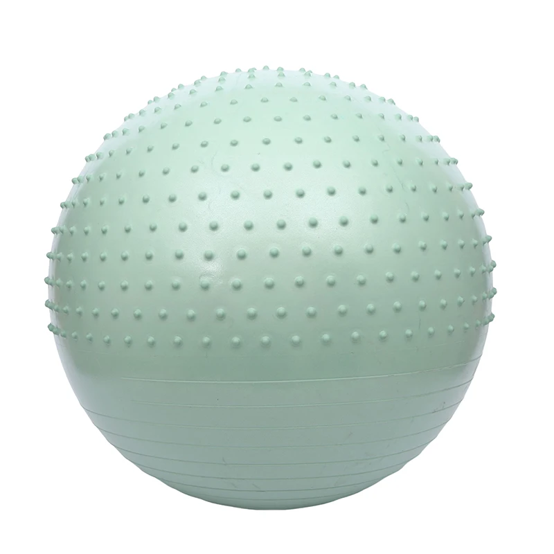 Factory fitness 65cm antiburst Pvc half massage yoga balance stability exercise ball with spiky granules