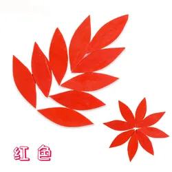 1000 Pieces Petal Mosaic Tiles, Mixed Color Mosaic Glass Pieces, Hand-Cut Stained Glass Flower Leaves Tiles