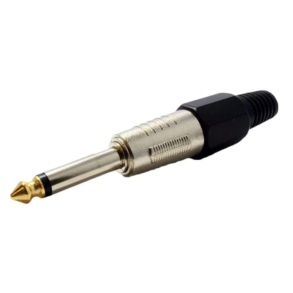 Hot sale 6.35mm mono stereo male jack TRS plug audio connector for amplifier microphone