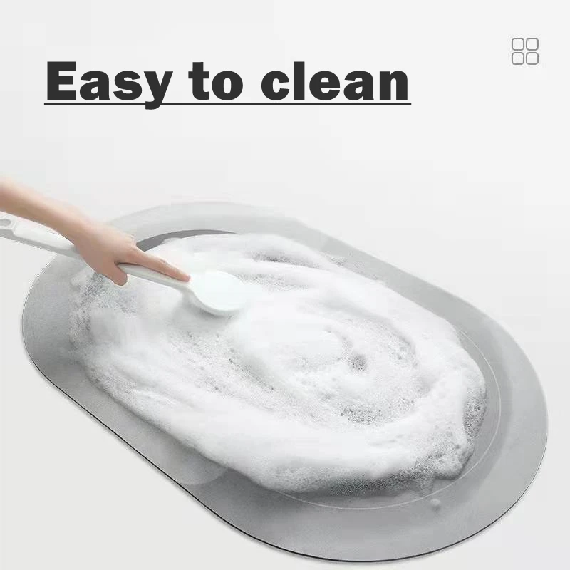 Впитывающий водой коврик для ванной, набор резиновых дверных ковриков, напольный коврик из диатомитовой грязи, кухонный ковер, Противоскользящий коврик для ванной