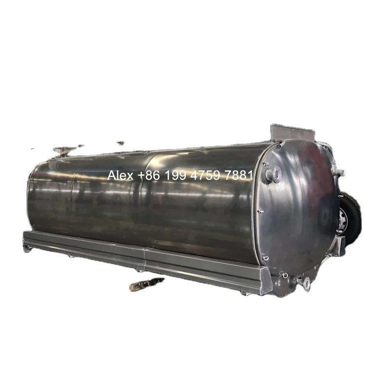 Aluminum alloy water tank 10000 liter for water spraying truck