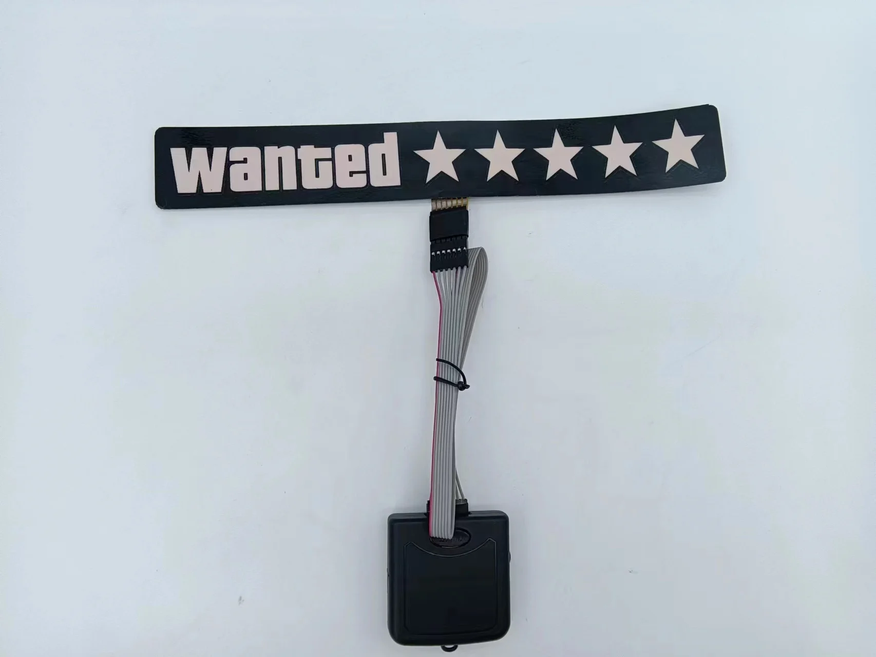 Hot selling  Wanted sticker Customize DIY EL luminous logo flexible LED lighting car sticker customized LED logo