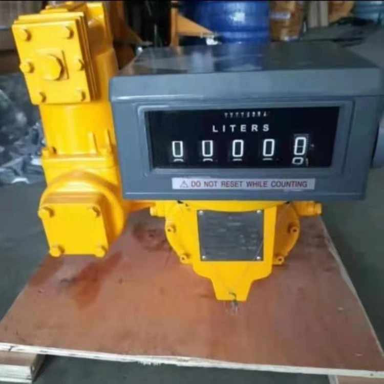 M-50 Flow Meter Diesel Gasoline Rotary Positive Displacement Meter mechanical flow meter with valves Digital Fuel Flowmeter