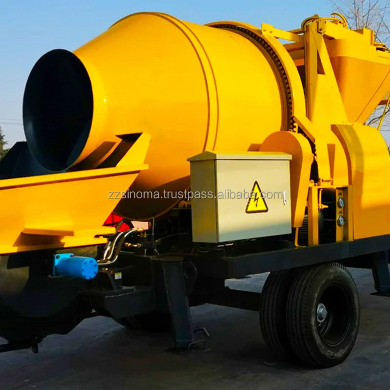 Factory direct 40m3/h concrete mixer with pump concrete mixer concrete pump for sale