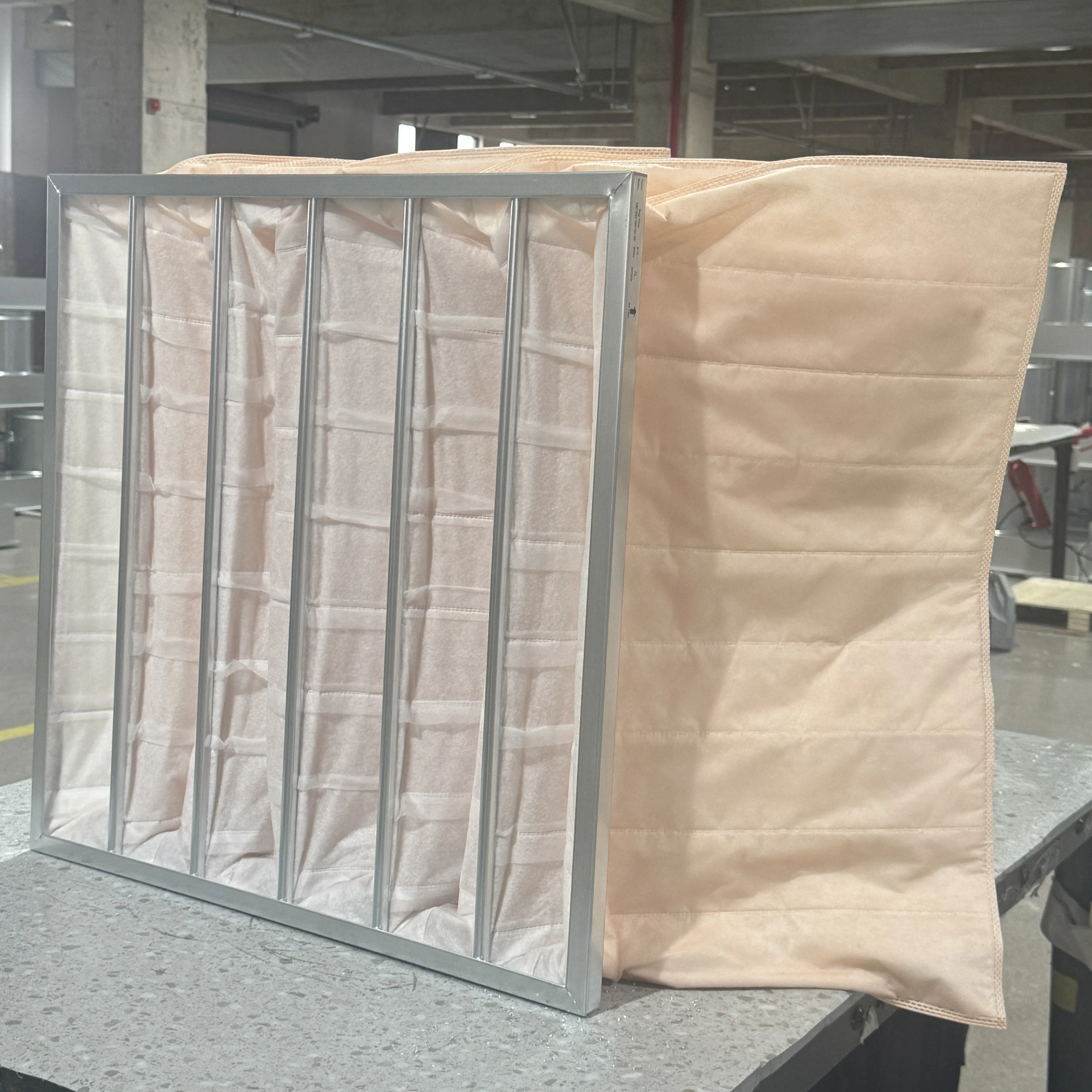 Factory Price Hot Selling AHU MAU Ventilation Bag Filter Custom Size 24x24 24x12 New Synthetic Fiber Air Filter F5 F8 Hotels