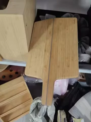 Складная бамбуковая разделочная доска с квадратной ручкой деревянная лазерным логотипом складная кухонная для сыра и продуктов питания