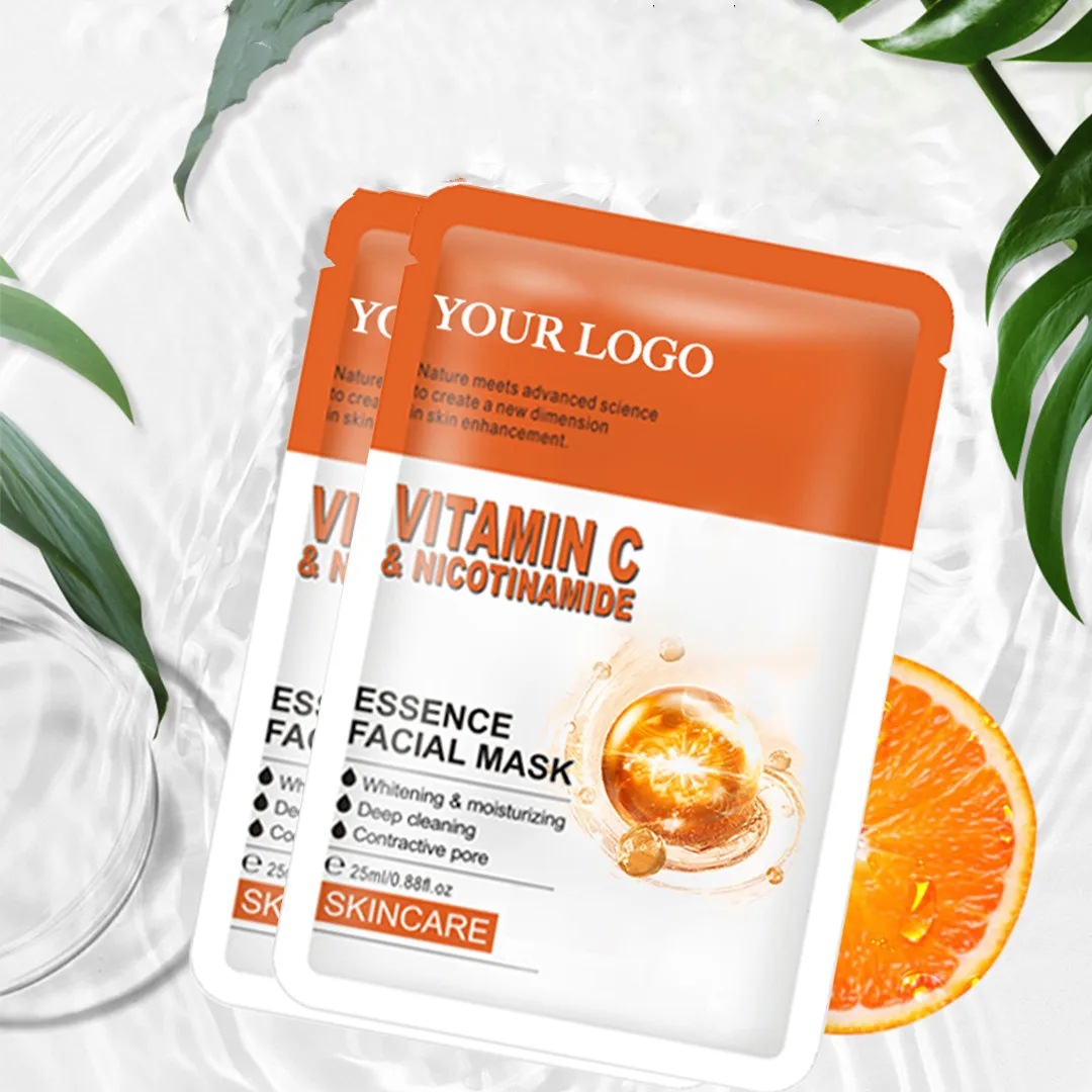 Wholesale Sheet Mask Skin Care Hyaluronic Acid Moisturizing Silk Mask Whitening Facial Mask OEM