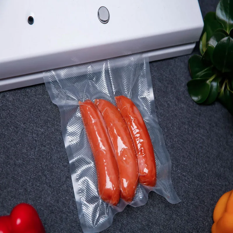 Hot sale custom recycle plastic food clear vacuum sealer bag packaging rice
