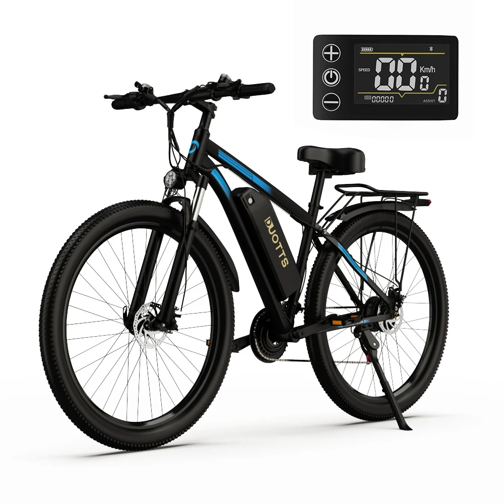 Drop Shipping DUOTTS C29 EU Stock Dual Batteries 29 inch Bikes Electric 48V15Ah 750W Cruiser Electric City Bicycle with Rear Sea