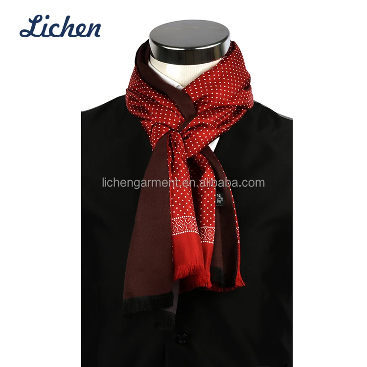 Wholesale High Quality Handmade Silk Shawl Scarf Custom Design Mens Long Scarves