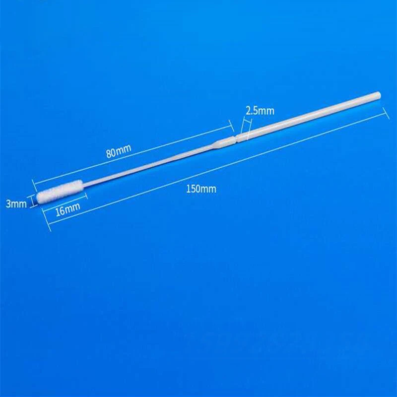 Disposable throat nasopharyngeal oropharyngeal swabs
