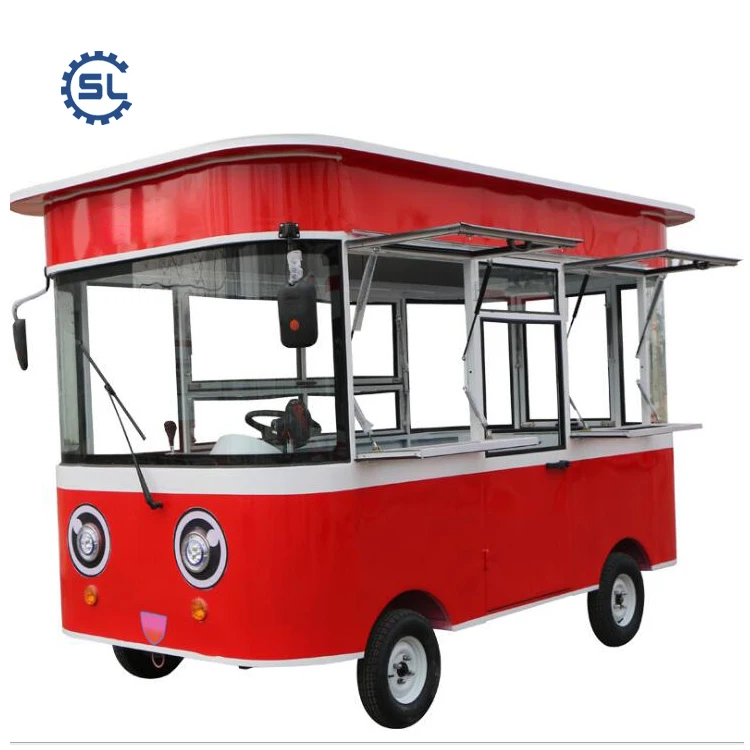Factory Supply Electric Dining Car Mobile Breakfast Food  Coffee Cars