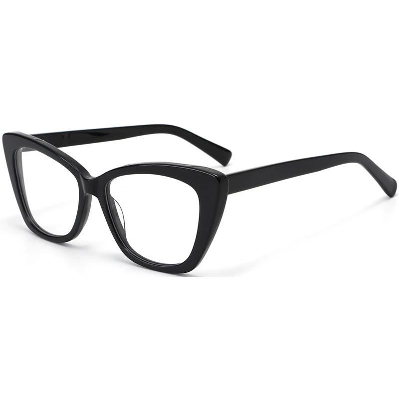 Latest model leopard acetate cat eye spectacl frame for women