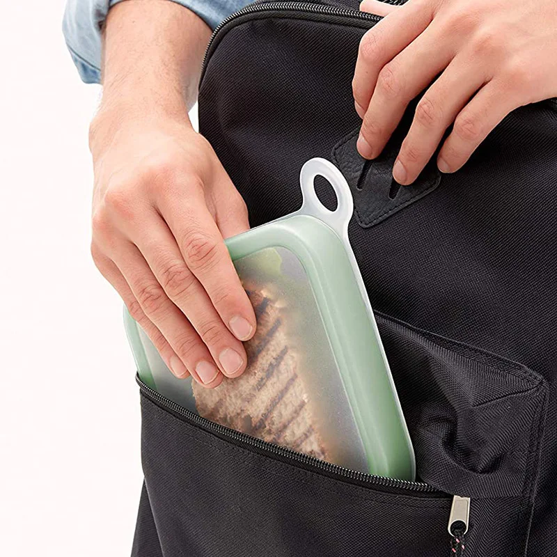 Hot Selling Reusable Leak Proof soft sealed sandwich lunch box