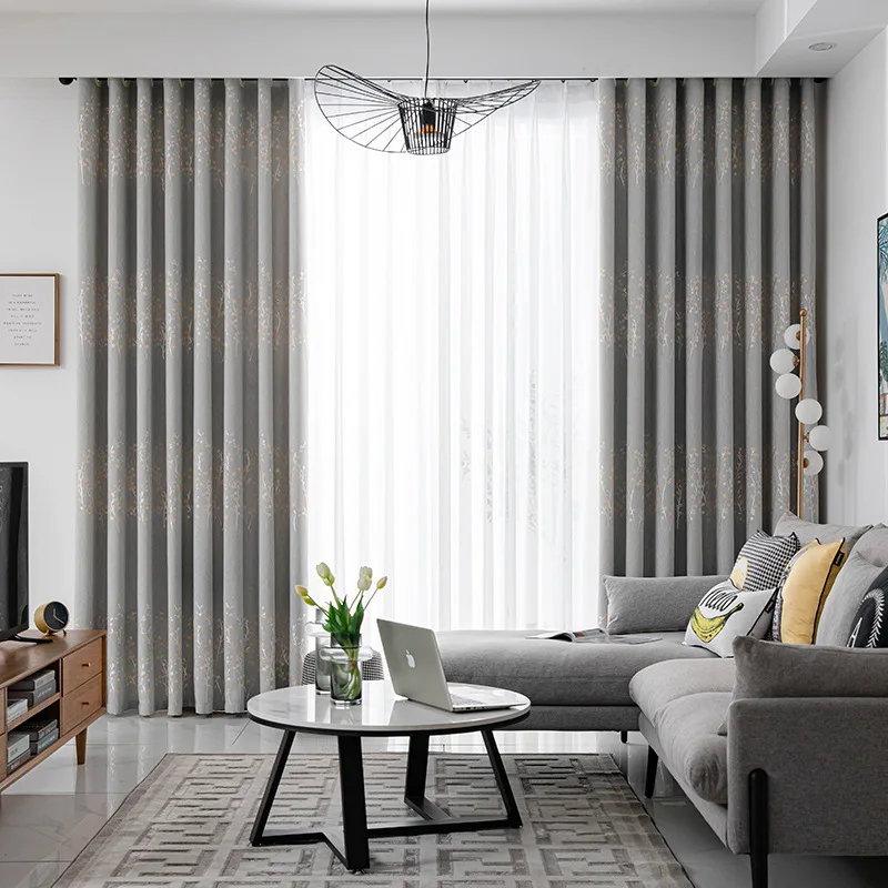 Заводская поставка плотные жаккардовые шторы для гостиной Cortinas De Banos набор дизайнерских штор