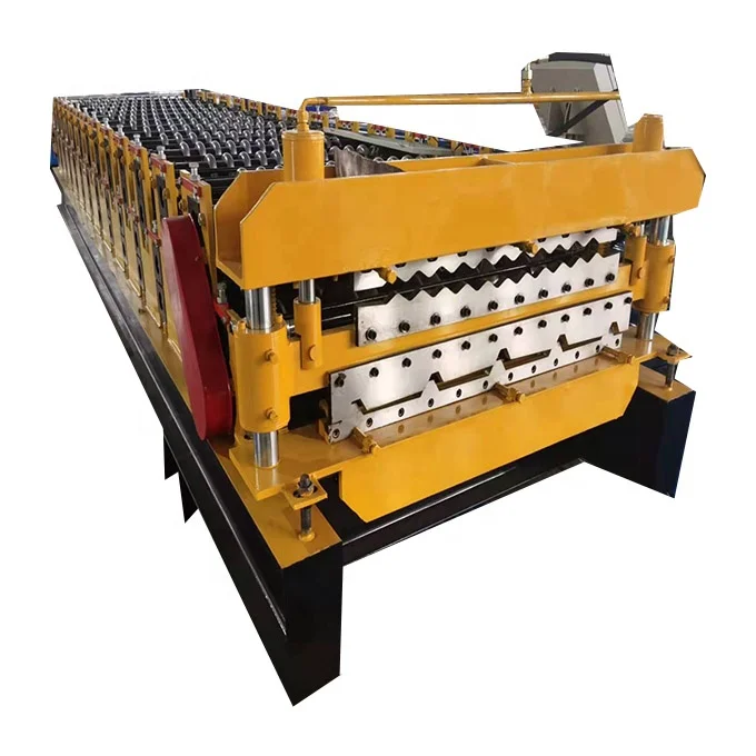 Wall cladding trapeze metal forming steel sheet panel corrugated roof tile making machine
