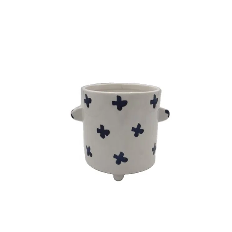 
Buy modern china Indoor cheap ceramic white flower plant pot for wholesale 