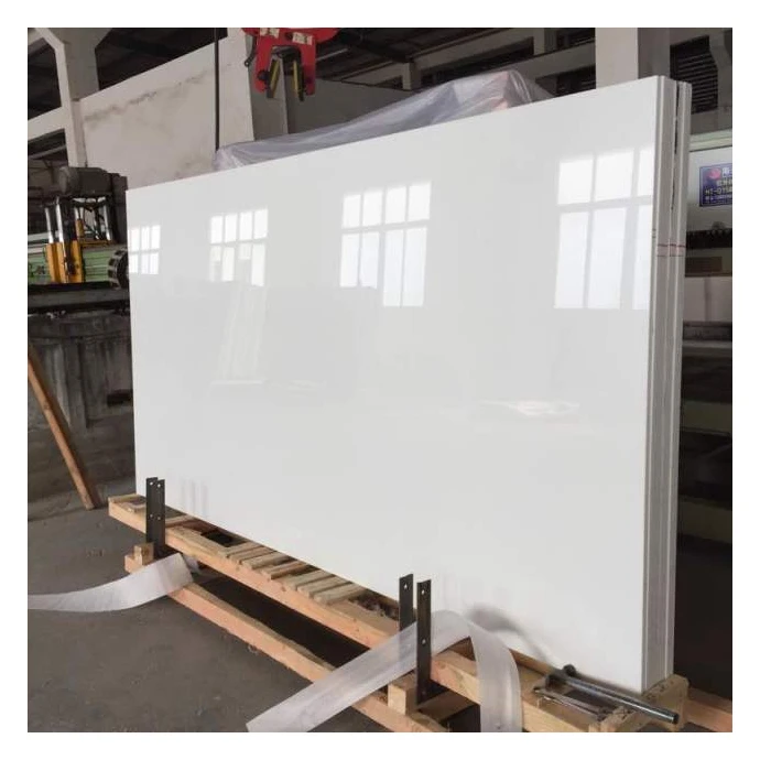 Искусственный супер nanoglass белый слябы