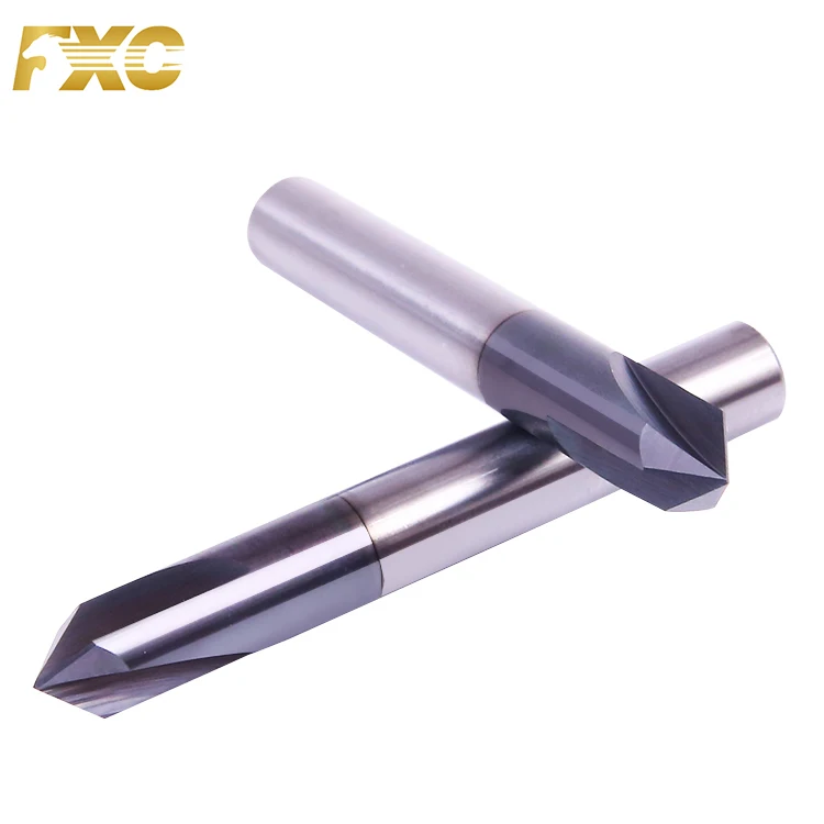 Chamfer Drill Bit 3 Flute Carbide Chamfer Cutter For Steel Metal