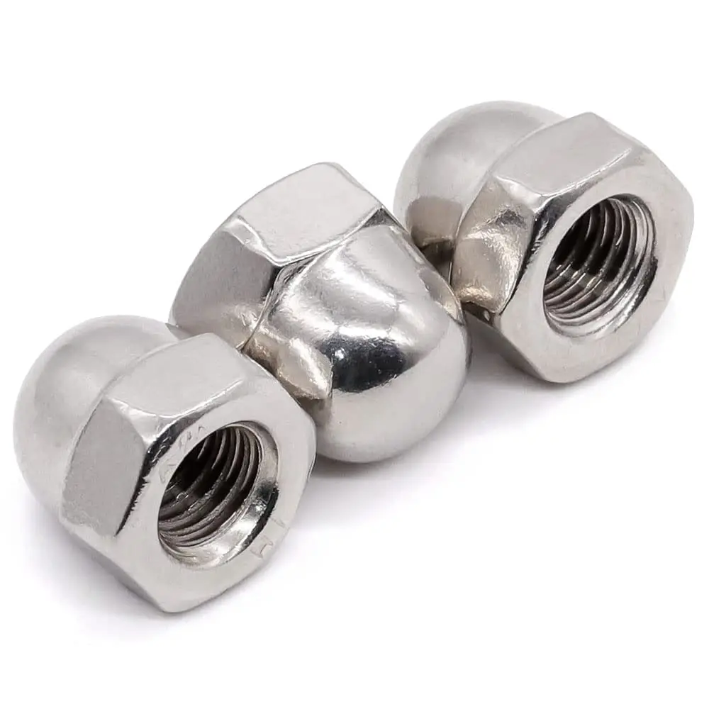 Supplier Stainless Steel Acorn Cap Nut M6 M8 Round Head Cover Hex Nut Dome Nuts