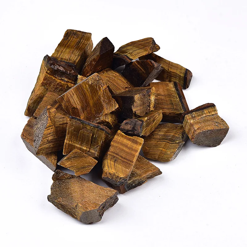 Распродажа, восстанавливающий эликсир с ароматом, грубый Натуральный Необработанный Золотой Тигровый глаз, камень для сада, аквариума, украшение, подарок «сделай сам»