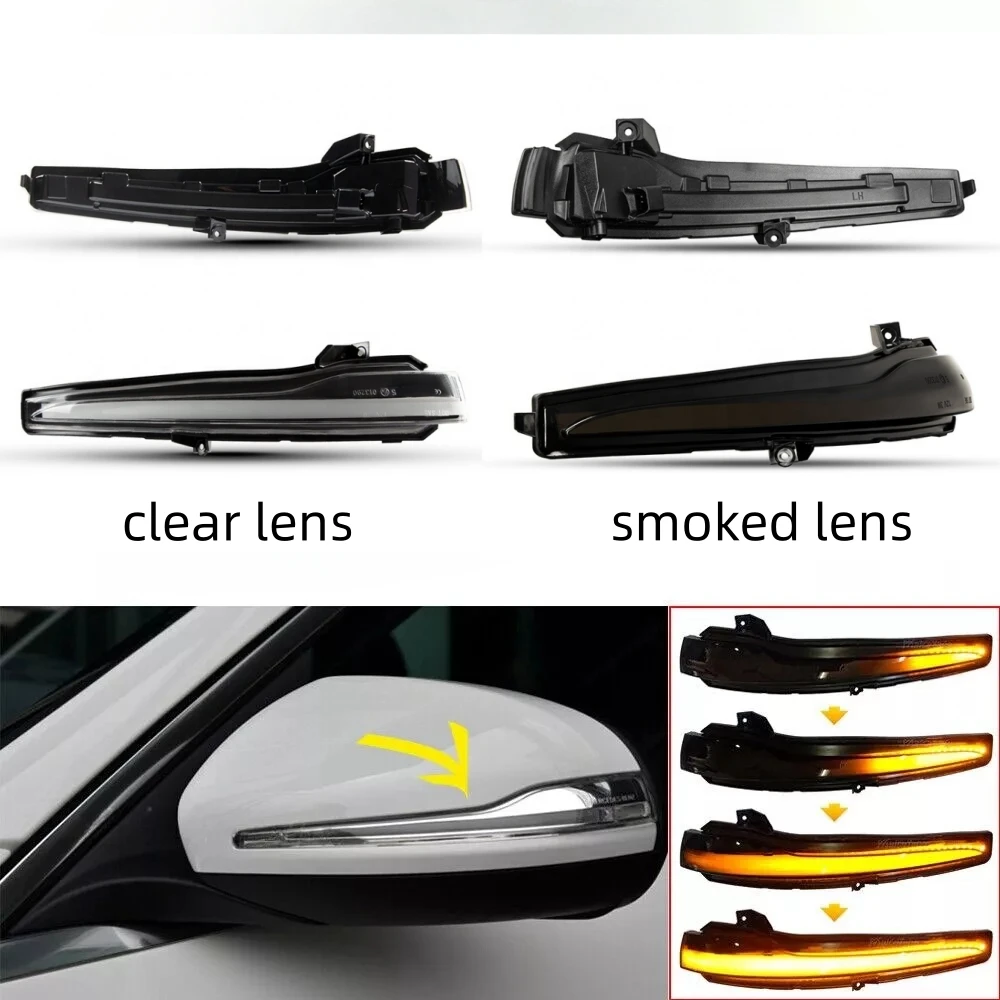Dynamic Side Mirror Indicator LED Turn Signal Light For Mercedes Benz W205 W213 car light accessories