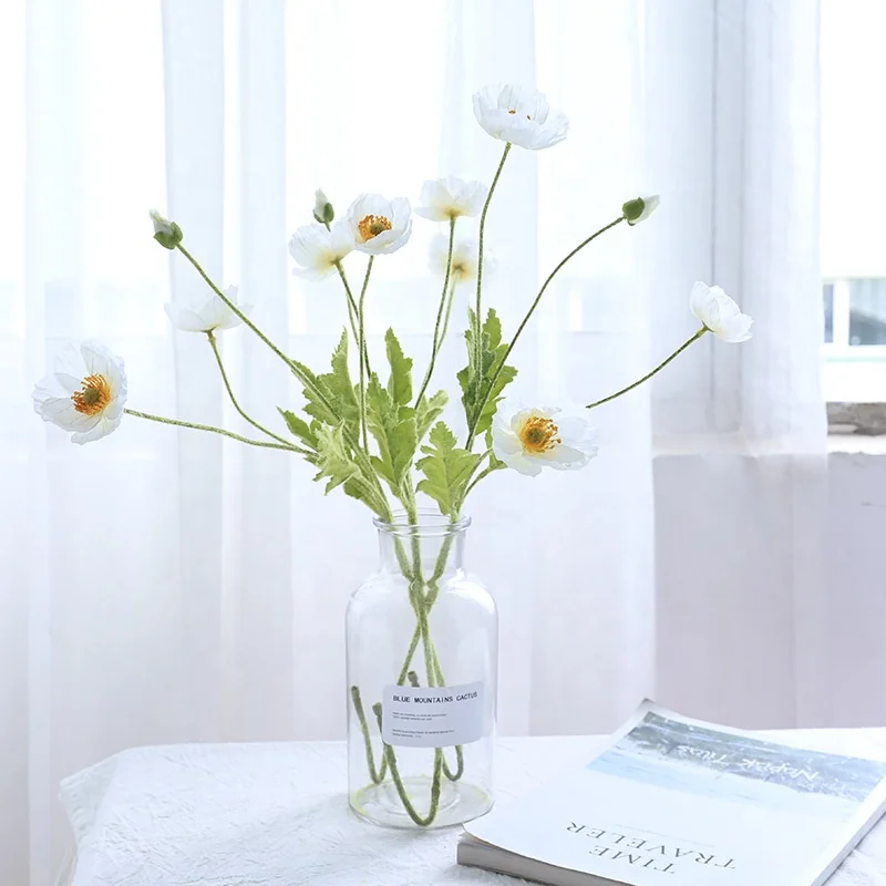 Corn poppy flower silk flower home decoration artificial plants and flowers