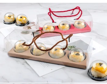Hot Sale transparent cake box Round caking  Best Cupcake Container In Stock cup cake box