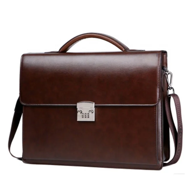
JUNYUAN OEM Office Business Single Shoulder Cross Bag Pu Leather Briefcase, Laptop Bag For Men 