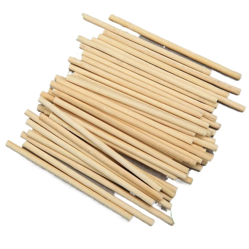 
 Одноразовая палочка для мороженого, палочка «сделай сам» 5 мм, гладкая бамбуковая круглая палочка, оптовая продажа по индивидуальному заказу  