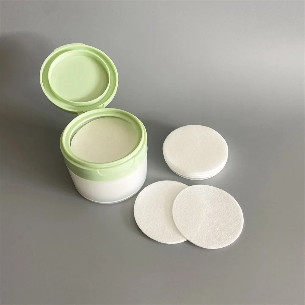 YE29 OEM Factory supply exfoliator embossed dots non woven round cotton pad for nail