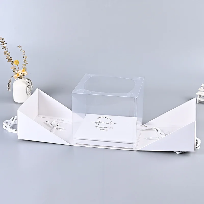 Wholesale Custom Boxes Disposable Cake Containers Cake Dessert Boxes with Window