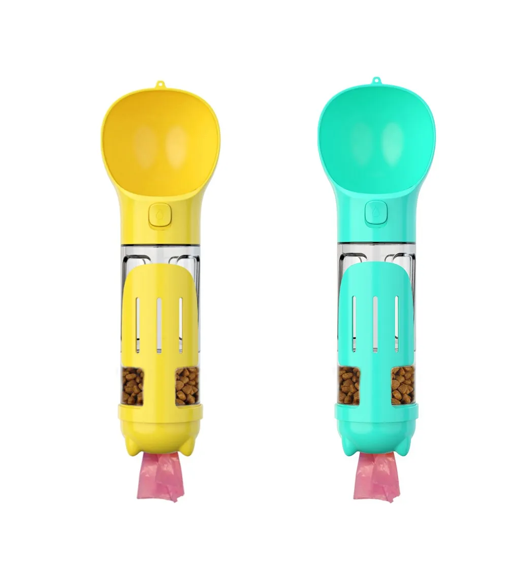 Convenient Most Popular Pet Cat Travel Bottle Contain Food Water Poop Garbage Animal Drinking Cup