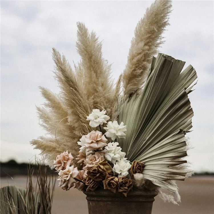 Z-3074 Fast Delivery Nordic Wind Flowerdesign 150CM Artificial Dried Pampas Grass For Wedding