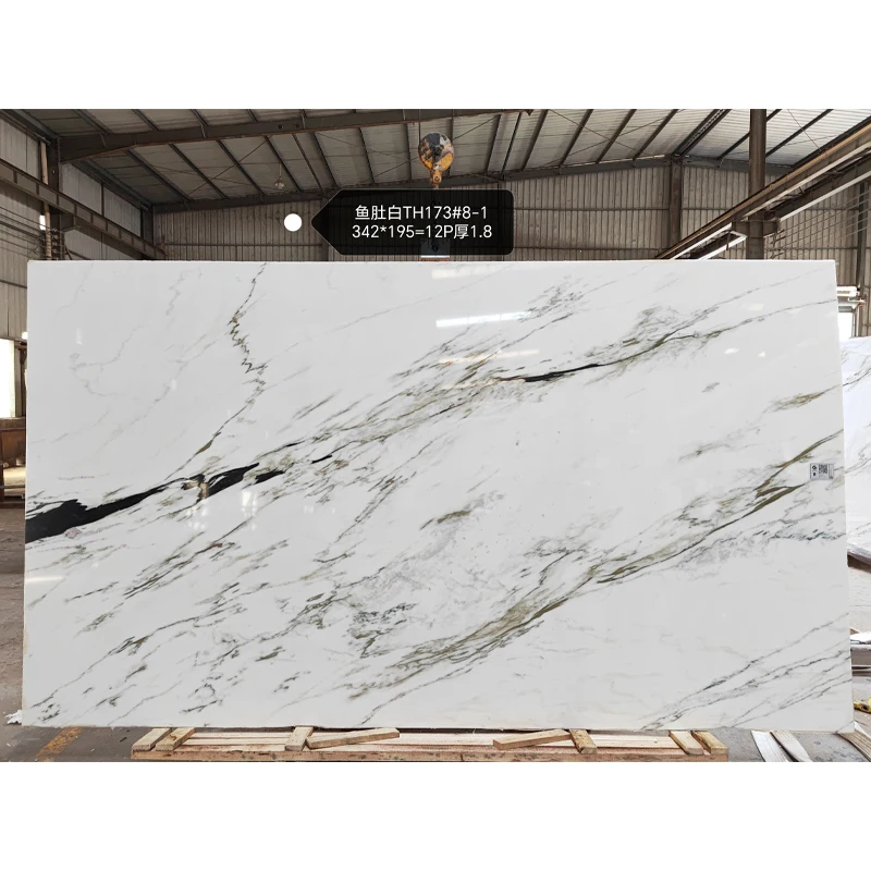 Chinese White Marble With Thin Black Veins Orient Calacatta Marble For Bathroom Shower Wall Flooring Tiles