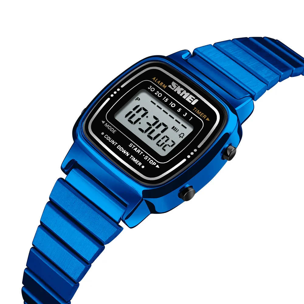Skmei 1901 digital watch online waterproof women watch steel mesh digital watches for girl
