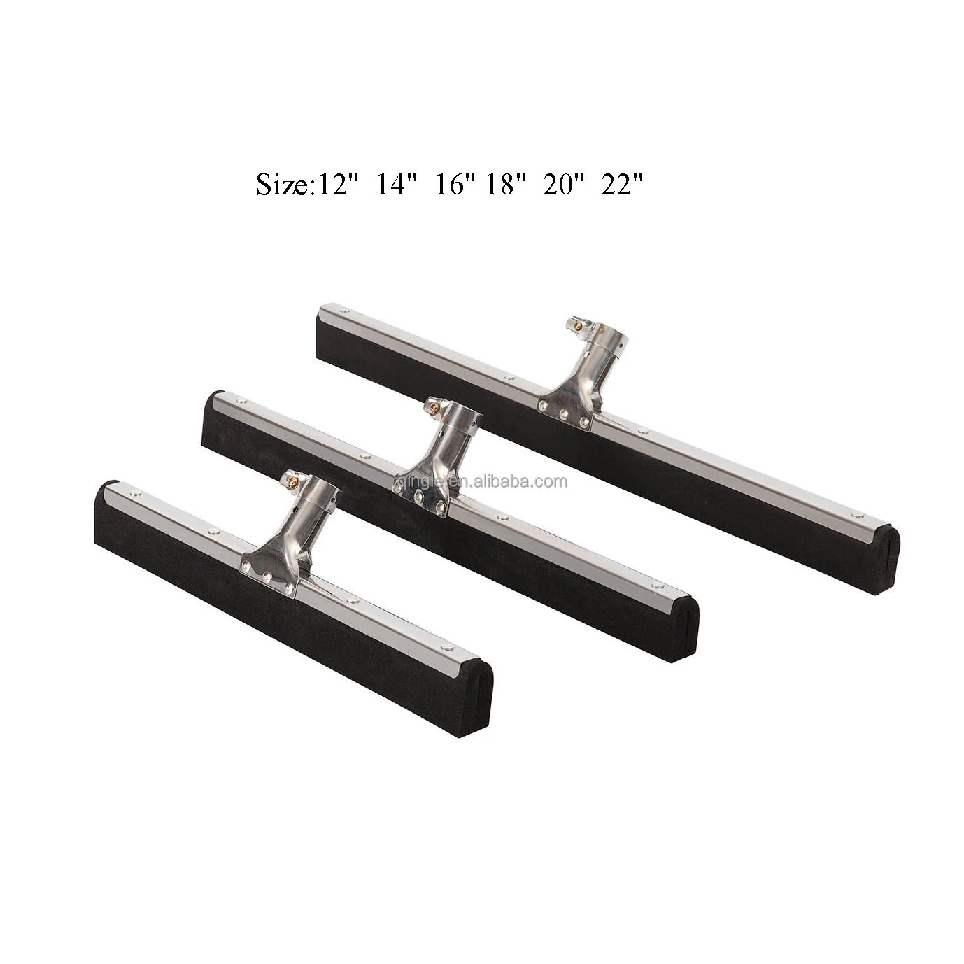 Qingle Iron Floor Cleaning Wiper Floor Squeegee, Industrial EVA Floor Squeegees