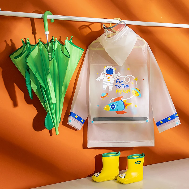 Cheerful Mario 2022 new style baby rain coat waterproof children raincoat for kids rainy season products reusable rainwear