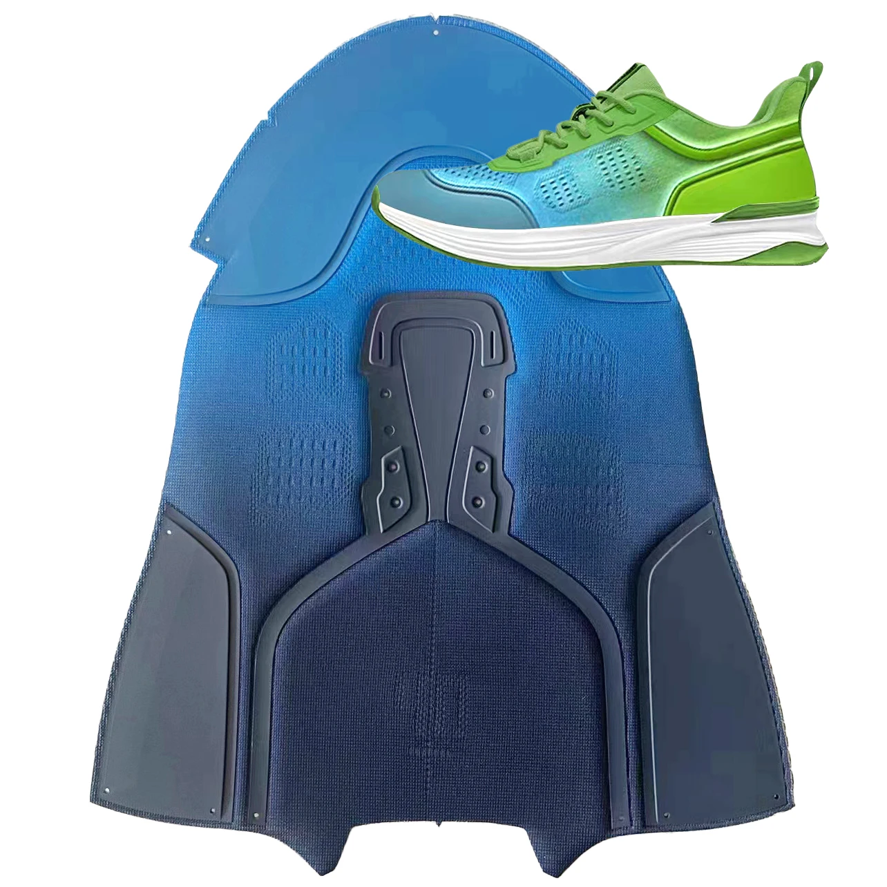 Slip-on polyester conformability oem flyknitting socks shoes upper