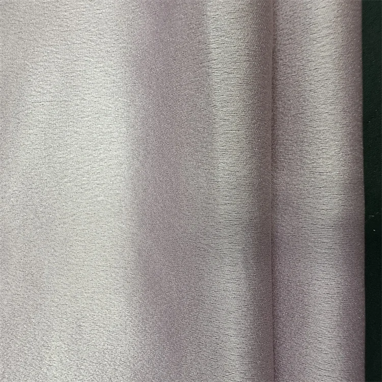 hot sale black side moss crepe satin fabric women dress fabric polyester fabric fashion