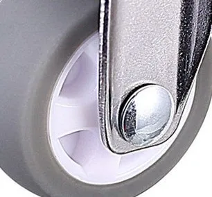 Swivel M10 threaded stem caster 2 inch 50mm furniture wheel castor with brake