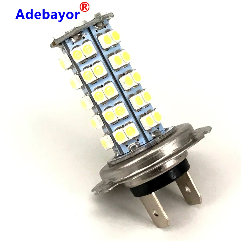 H7 Car Fog Light Bulbs 1201 68SMD Running Lights White LED Fog Lights/LED Headlights