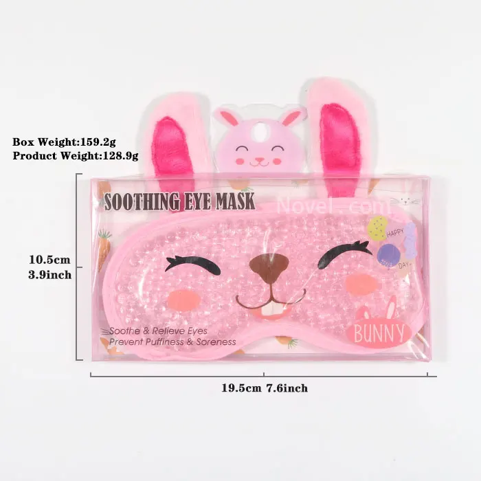 Hot Pink Customize Blue Hot Cooling Cold Gel Ball Eye Sleep Ice Pack Compress Sleeping Mask