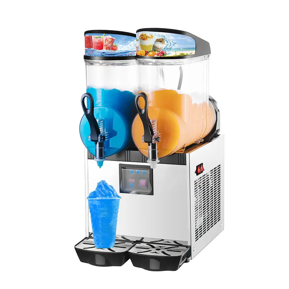 Nanyang Dongyi Slush Ice Machine Commercial Frozen Daiquiri Ice Slushie Eismaschin Mashinely of 1tank 2tanks 3tanks