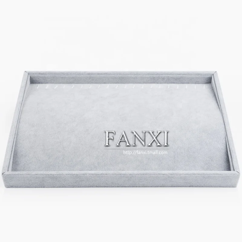 FANXI 2021 Новое поступление Китай под заказ деревянные бархатные ювелирные пепельницы лотки с прорезью кольцо ожерелье браслет упаковочные