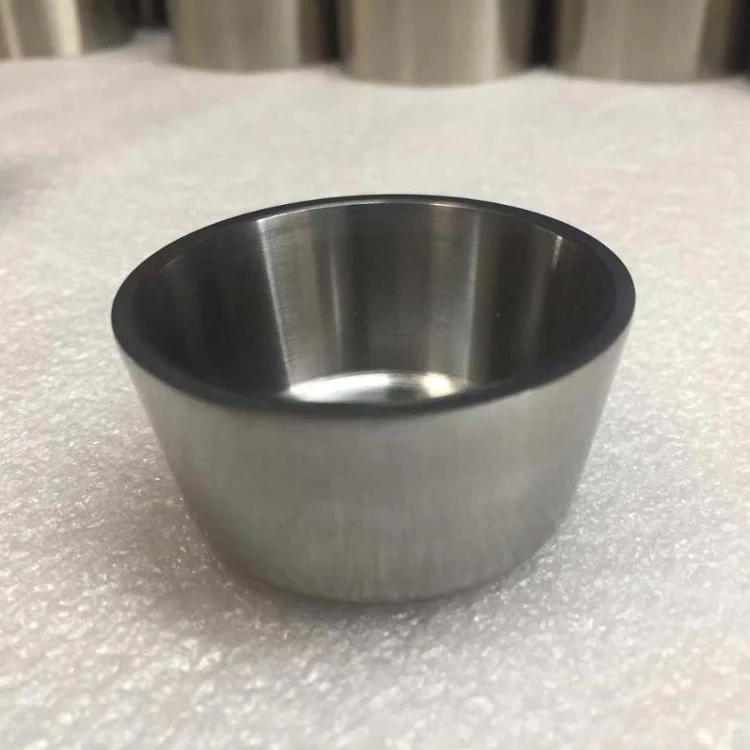 high temperature sintering forged tungsten melting pot crucible