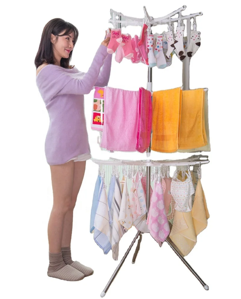 high capacity expandable white baby stand outdoor towel rack extender clothes hanger rack