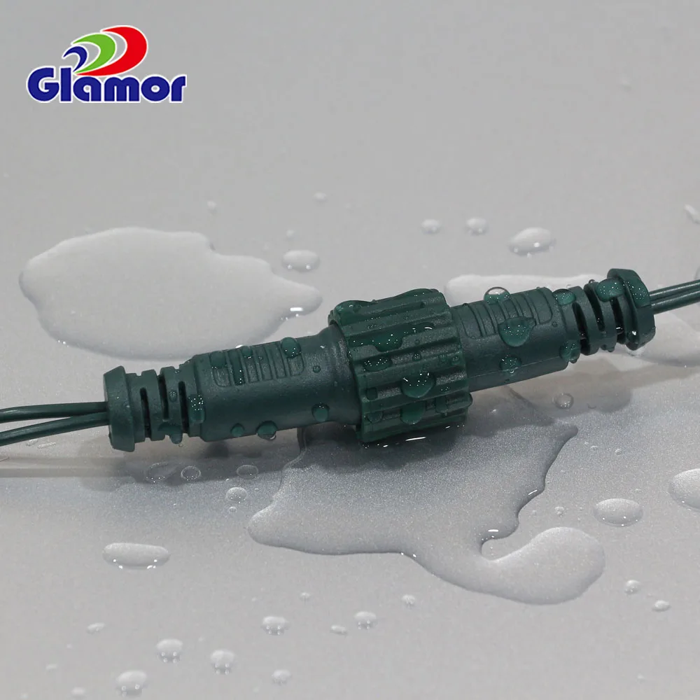 100-120V Outdoor IP65 Waterproof Christmas Decoration Rubber Cable LED Net Light Mesh Light for Lawn in Yard