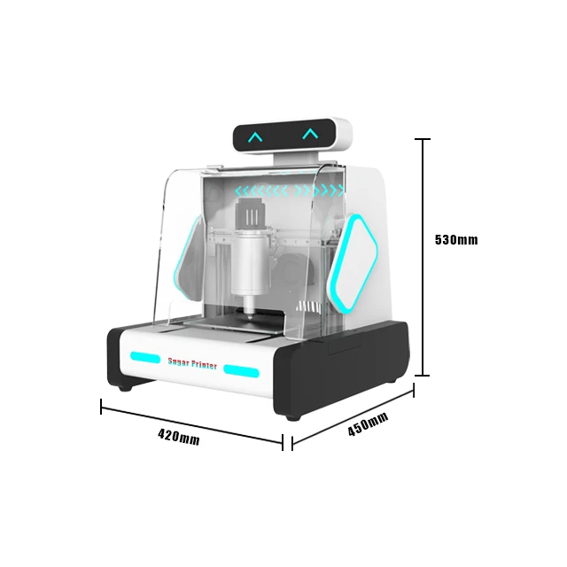Smart Food Printer Sugar Painting Machine Art Sugar Painting Device Sugar Painting Drawing Machine