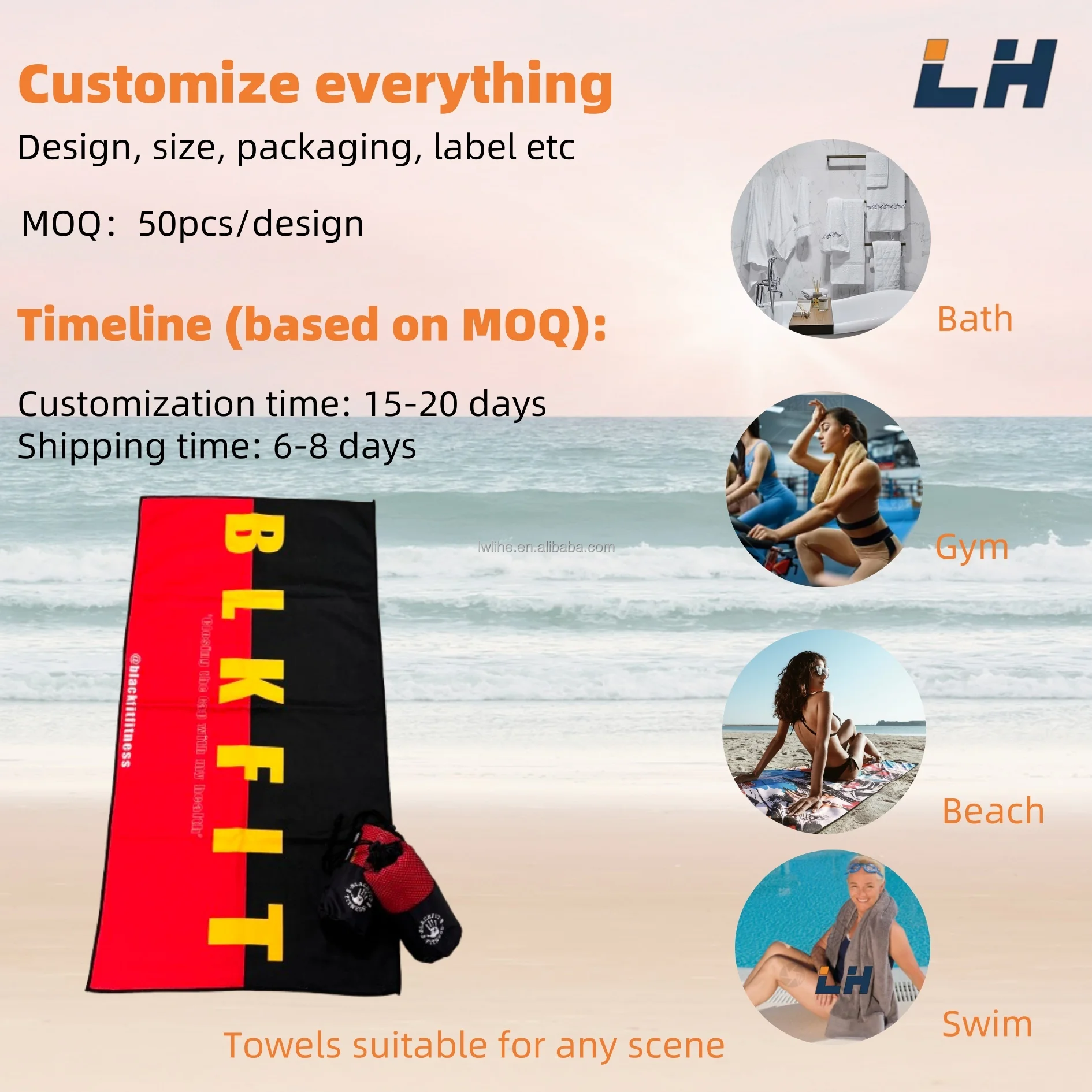 Custom Logo Microfiber Terry Gym Towel Quick Dry Sports Towel With Mesh Bag Packaging High Quality Low Price Exercise Towel